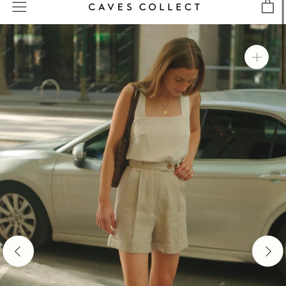 100% linen black button down tank top with adjustable straps - Picture 6 of 7